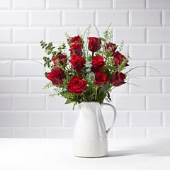 12 Red Roses - Hand-tied Bouquets - Postabloom Flower delivery app